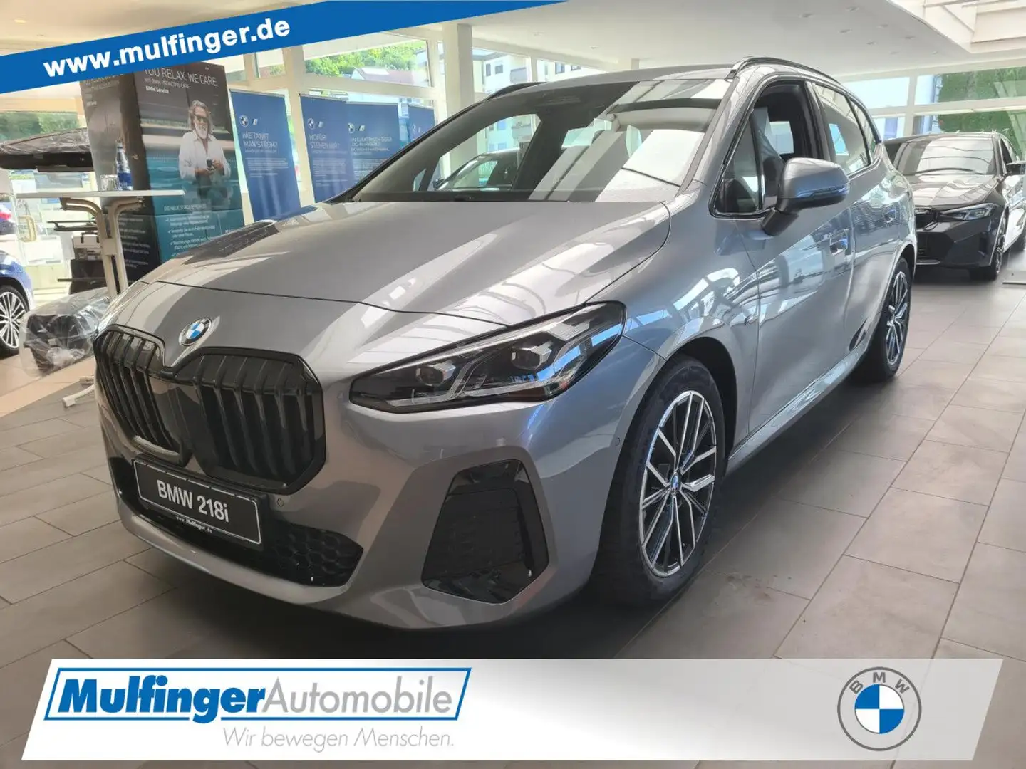 BMW 218 i AT M Sport ACC Ad-LED Komfz.Lenkh.AHK 18" PDC Grau - 1