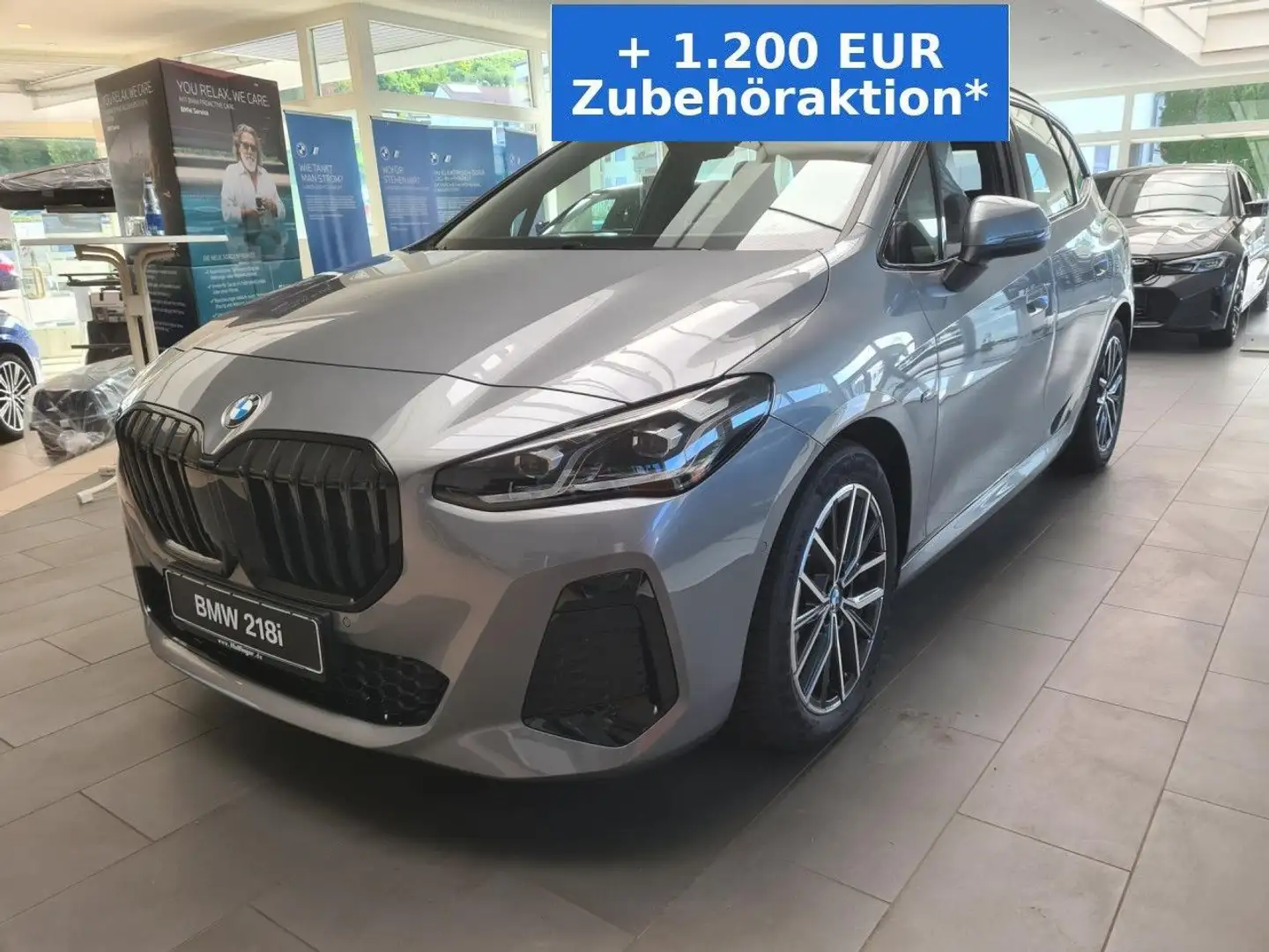 BMW 218 i AT M Sport ACC Ad-LED Komfz.Lenkh.AHK 18" PDC Grigio - 2