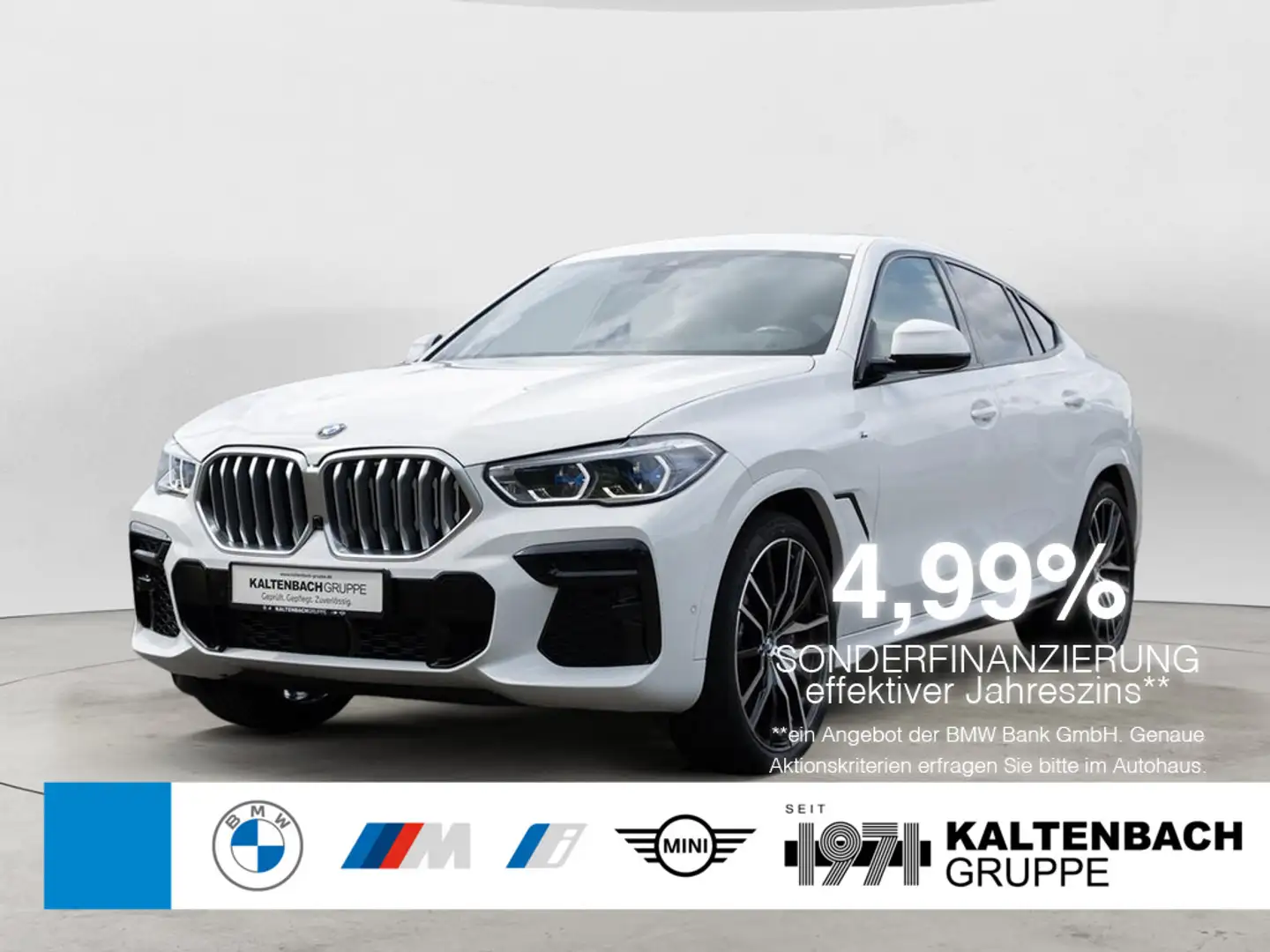 BMW X6 xDrive 40d M-Sportpaket PANO AHK HUD B&W Blanc - 1