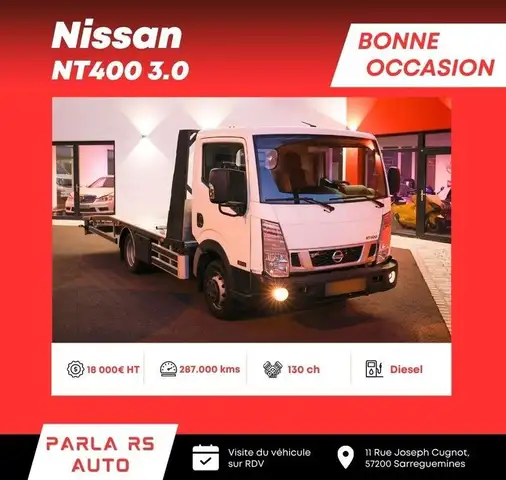 Nissan 3.0 130ch porte voiture roues jumelées