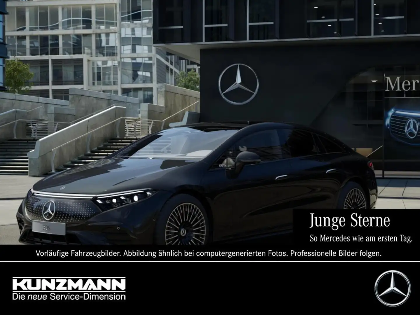 Mercedes-Benz EQS 580 4M AMG Night Distronic Panorama 360° Noir - 1