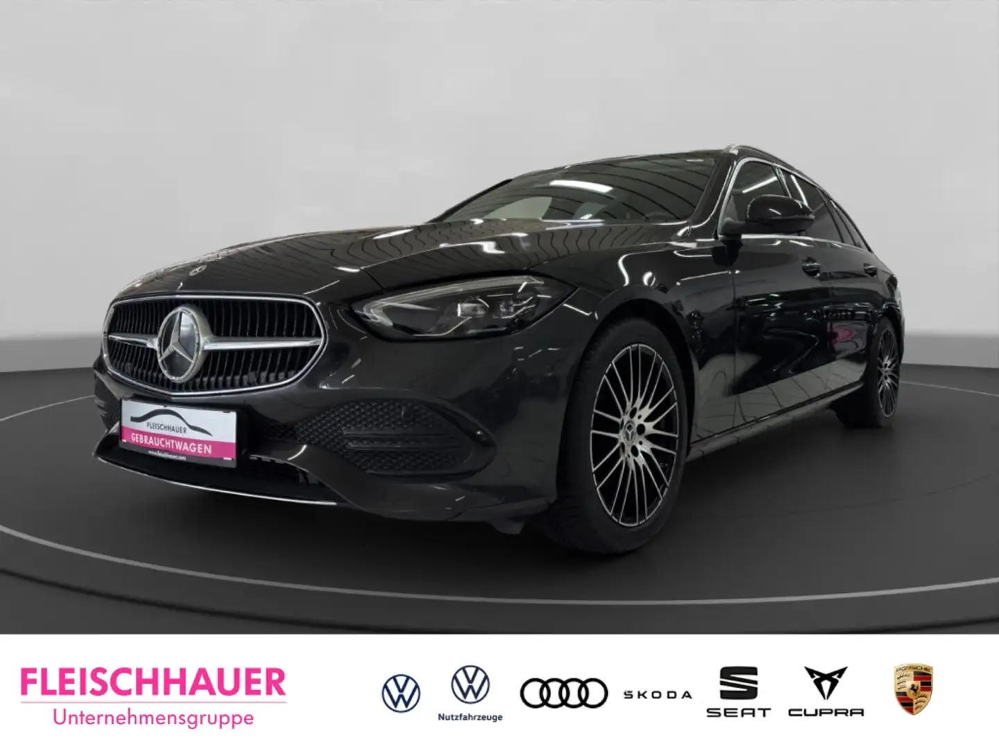 Mercedes-Benz C 180 T-Modell LED+ACC+RFK+NAVI+CARPLAY Grau - 1