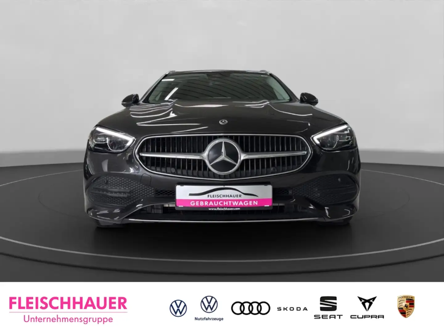 Mercedes-Benz C 180 T-Modell LED+ACC+RFK+NAVI+CARPLAY Grau - 2