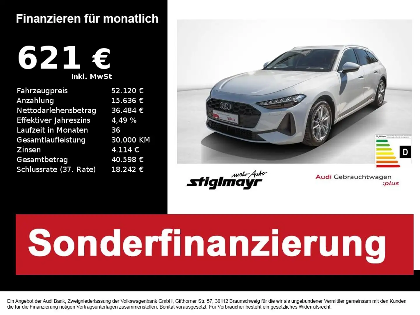 Audi A5 Avant TDI ACC+B&O+HUD+NAVI+SITZHG+PDC+18´ Белый - 1