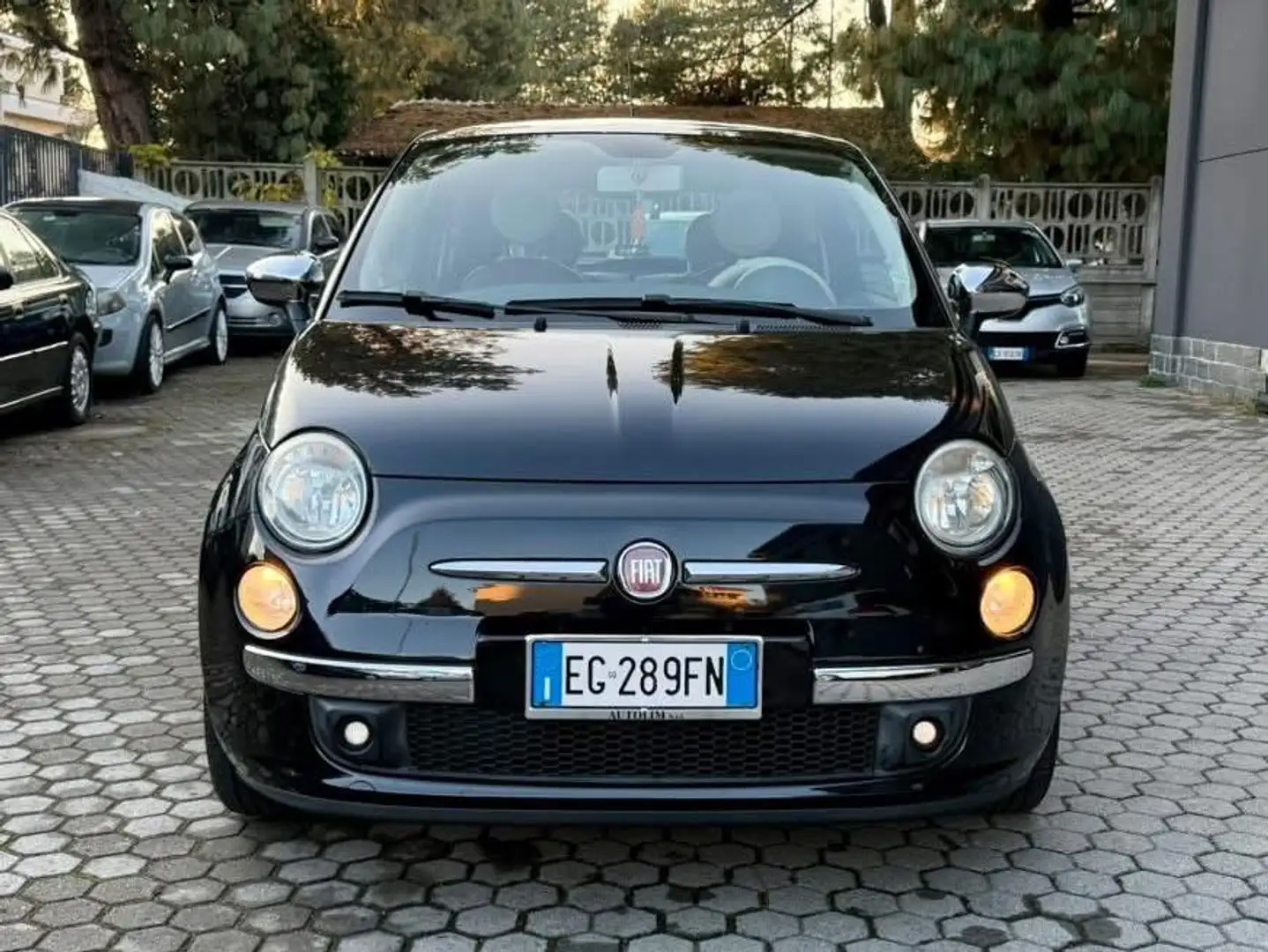 Fiat 500 FIAT 500 1.2  Benzina Lounge 69cv TETTO PANORAMICO Noir - 1