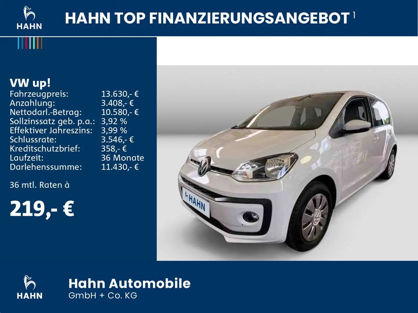 Volkswagen up! 1.0 Move UP! Klima DAB Sitzh Bluetooth USB Weiß - 2