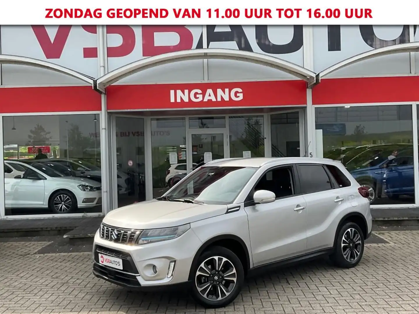 Suzuki Vitara 1.4 BOOSTER-JET HYBRID FACELIFT HALF-LEER NAVI CAM Grijs - 1