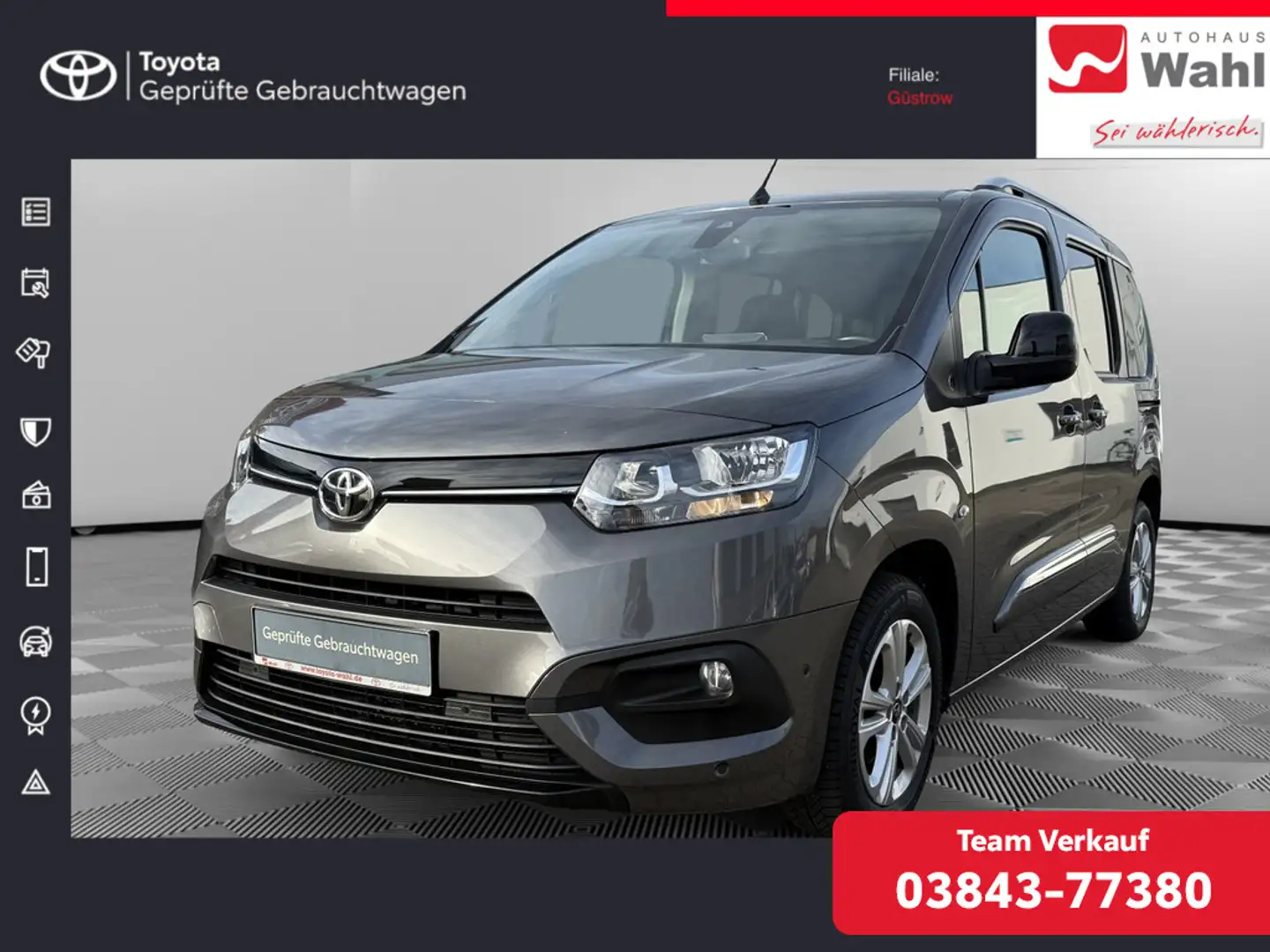 Toyota Proace City Verso 1.2 L1 Team Deutschland Grigio - 1