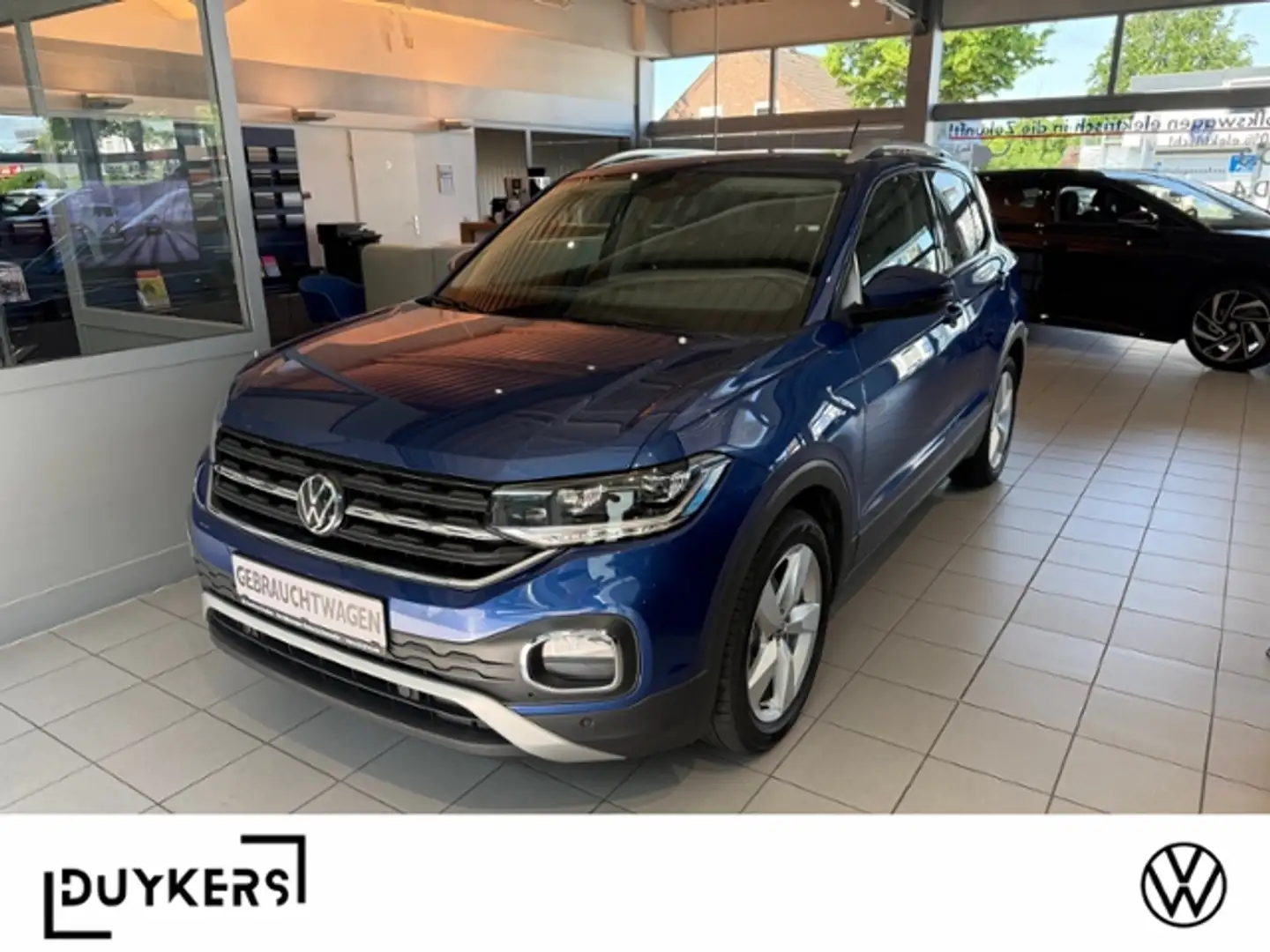 Volkswagen T-Cross 1.0 TSI Style AHK LED Blauw - 1