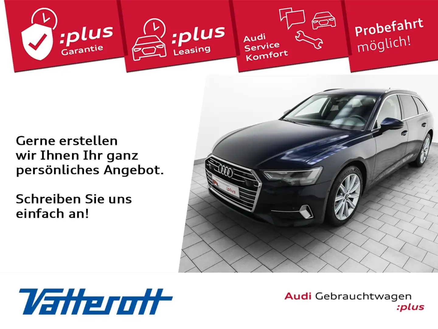 Audi A6 Avant 40 TDI quattro sport Navi Leder Kamera Blau - 1