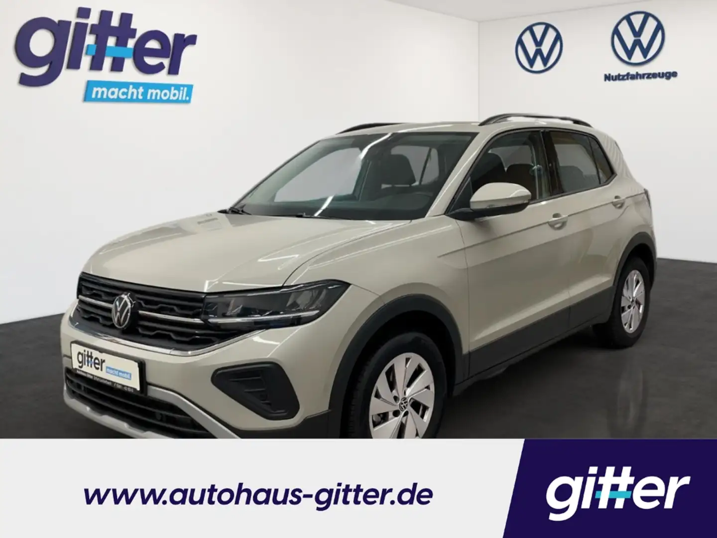 Volkswagen T-Cross 1.0 TSI LIFE ACC SHZ LED DAB CARPLAY PDC Navi Digi Gris - 1