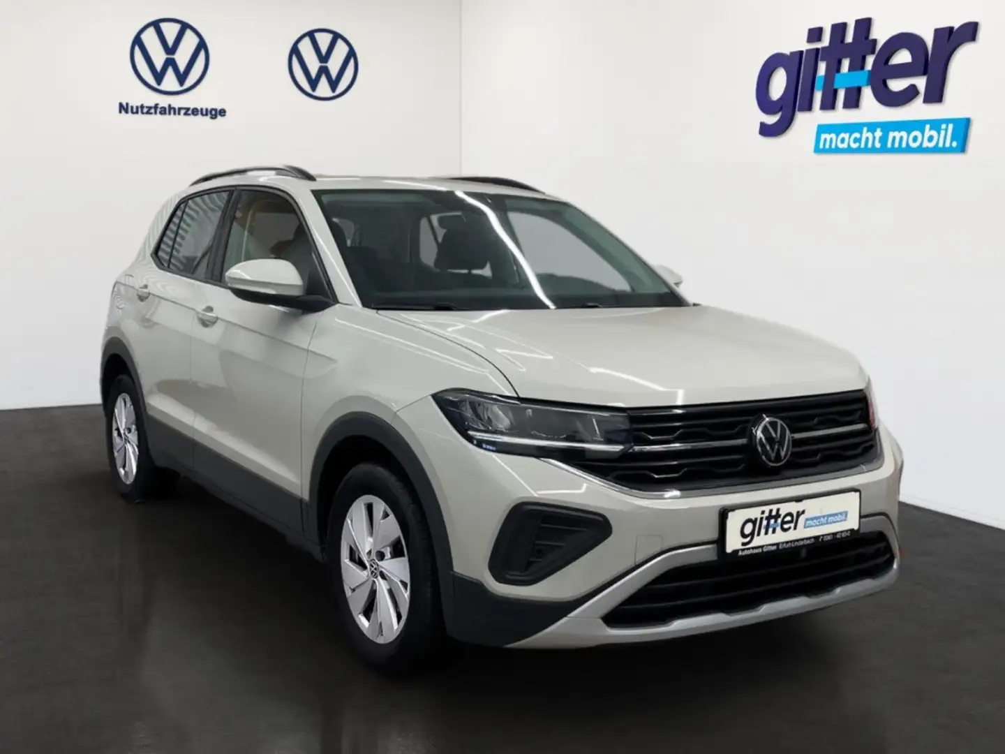 Volkswagen T-Cross 1.0 TSI LIFE ACC SHZ LED DAB CARPLAY PDC Navi Digi Gris - 2