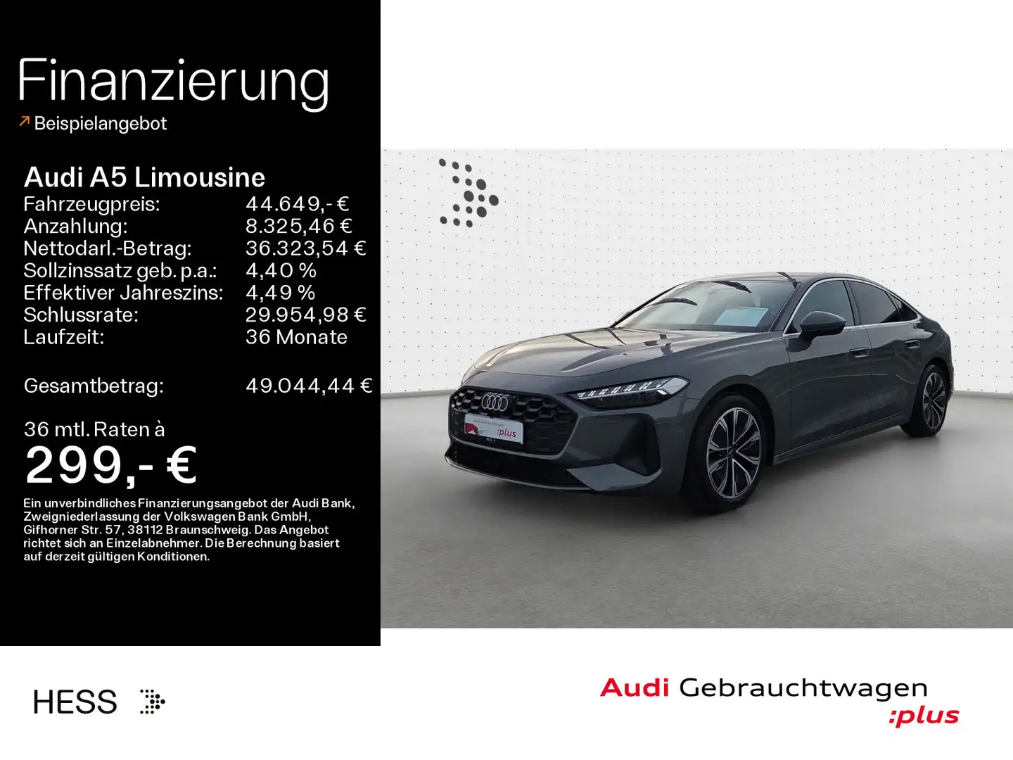 Audi A5 TFSI*LED*NAVI*18ZOLL*AHK*KAMERA Grau - 1