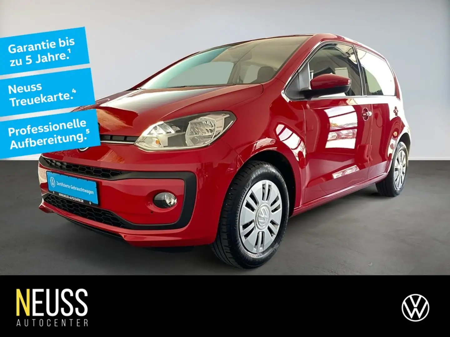 Volkswagen up! 1.0 TSI PDC+KAMERA+GRA+MAPS & MORE+ Rot - 1