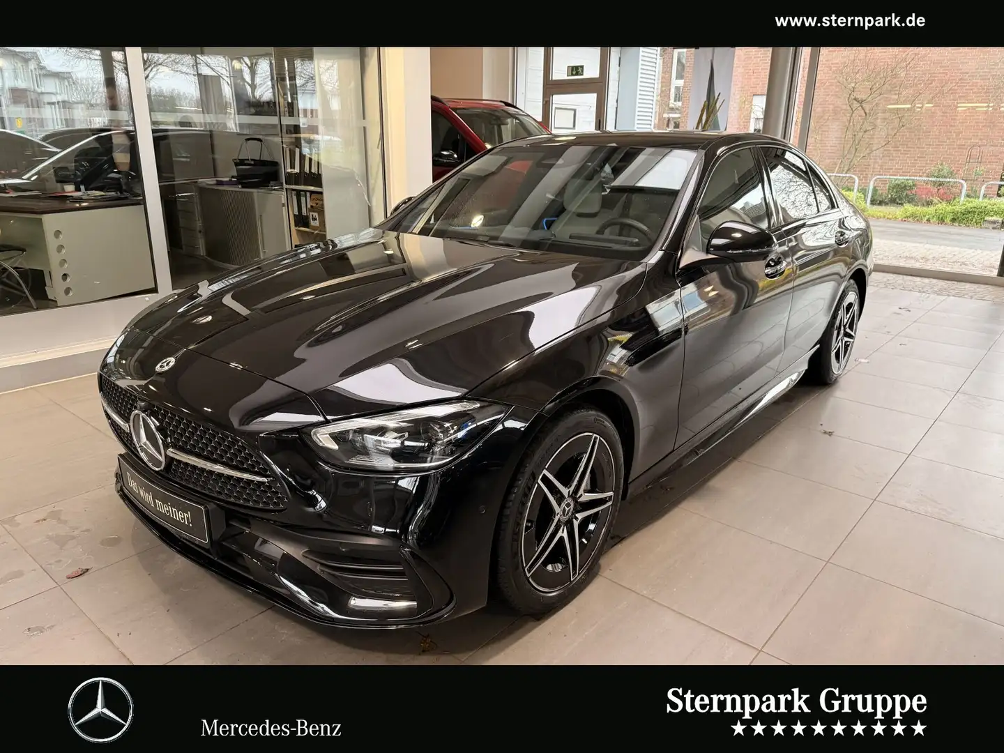 Mercedes-Benz C 300 C 300 e AMG Premium,Vorrüst.Distr,HUD,Burm,Night Schwarz - 1