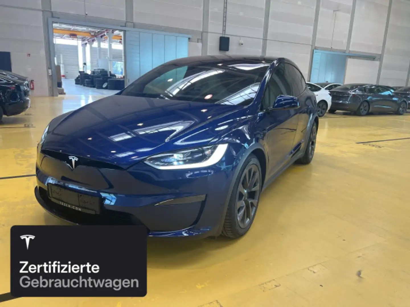 Tesla Model X Long Range AWD Blau - 1