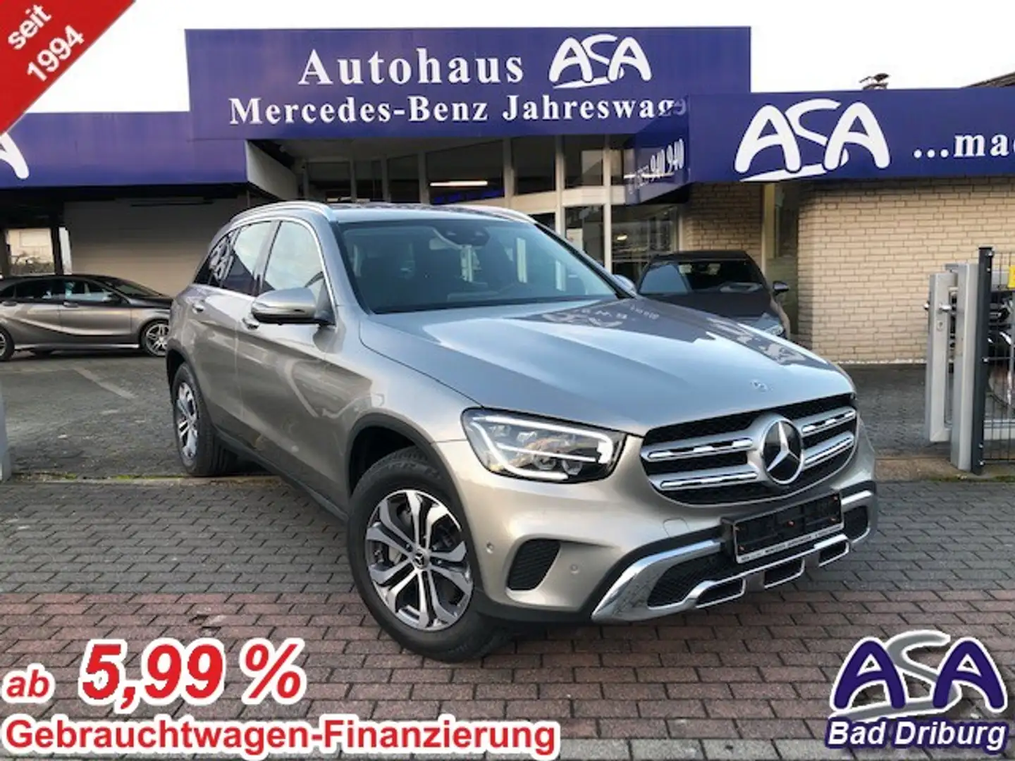 Mercedes-Benz GLC 220 d 4M EXCLUSIVE Interieur+Verkehszeichenass.+AHK+Ka Zilver - 1