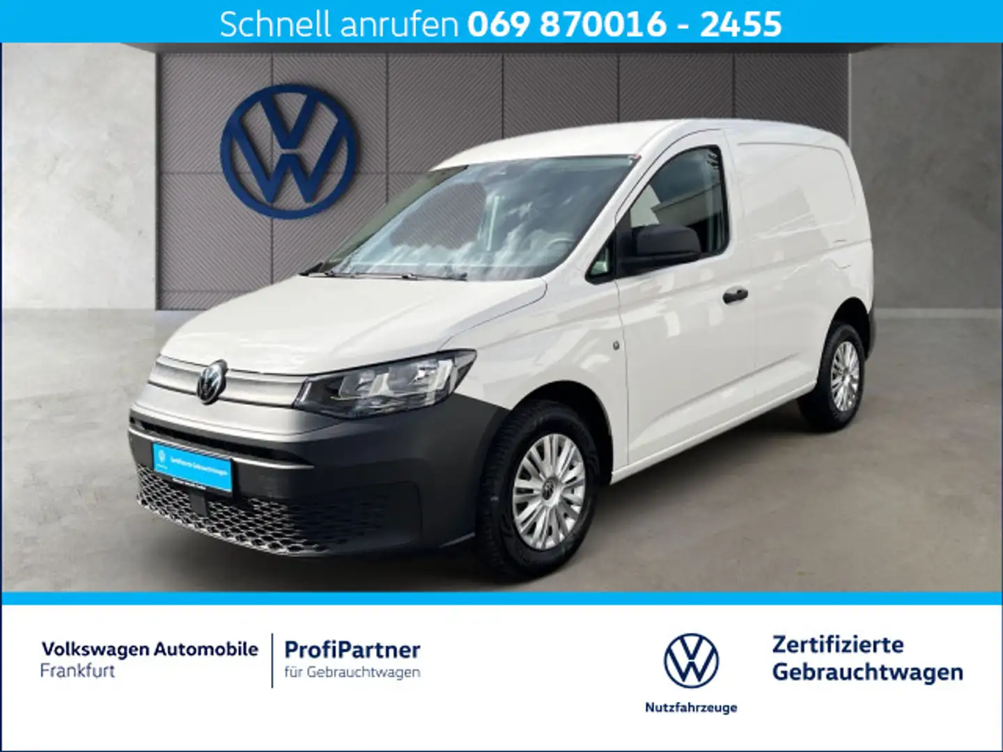 Volkswagen Caddy 2.0 TDI EcoProfi Klima Heckflügeltür Weiß - 1
