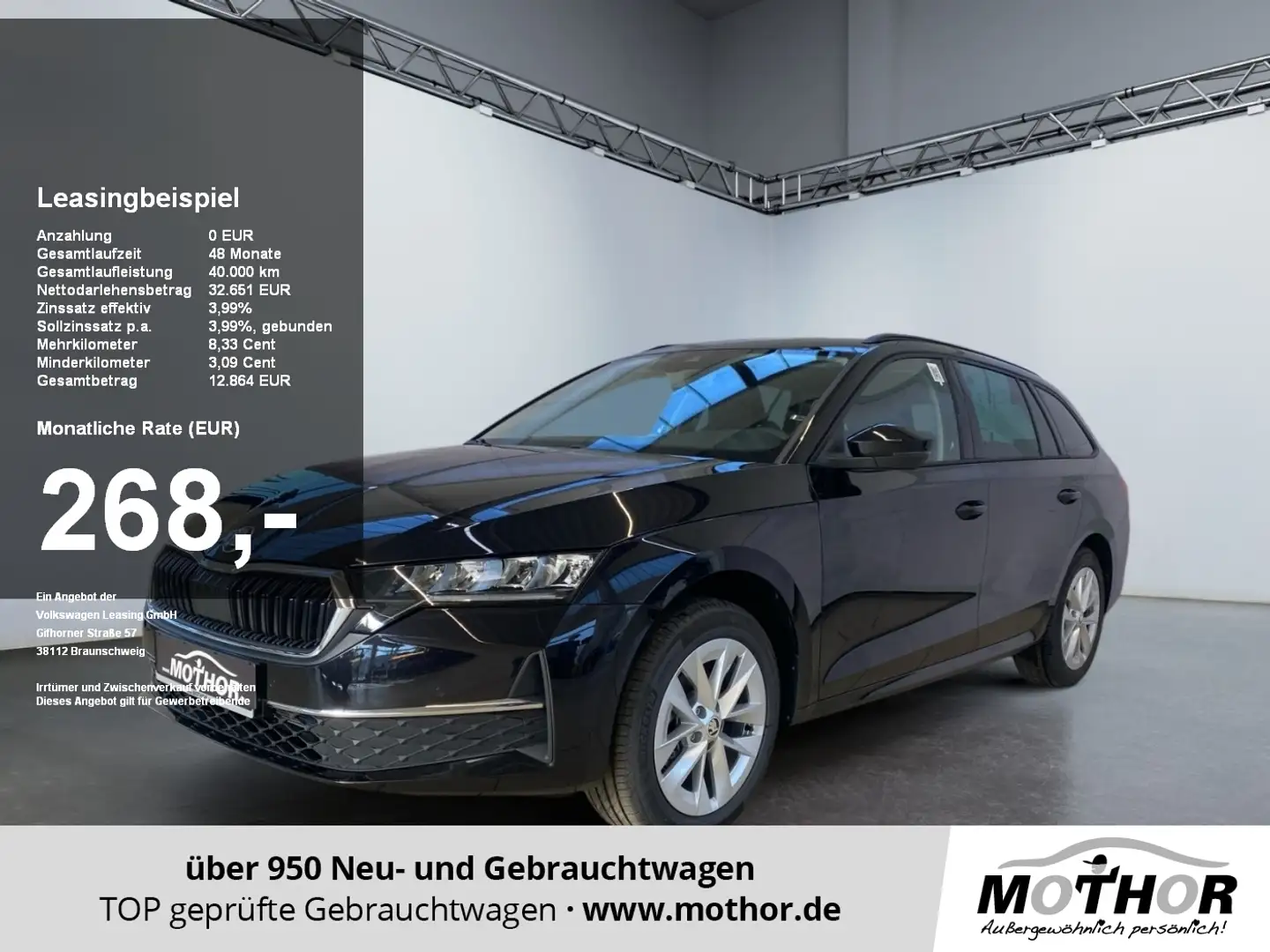 Skoda Octavia Combi Selection 2.0 TDI DSG Navigation Schwarz - 1