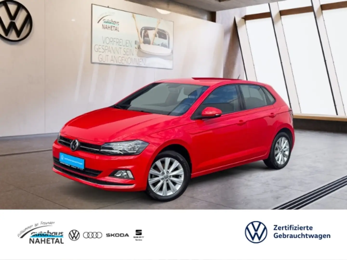Volkswagen Polo 1.5TSI DSG Highline 2ZONEN-KIMA MFL PDC SHZ LICHT- Rot - 1