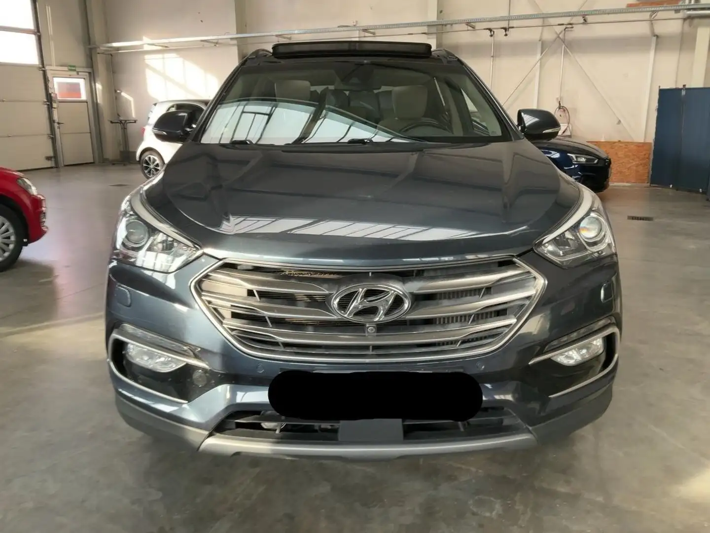 Hyundai SANTA FE blue Premium 4WD|AHK|PANO|ACC|Kamera Grau - 1