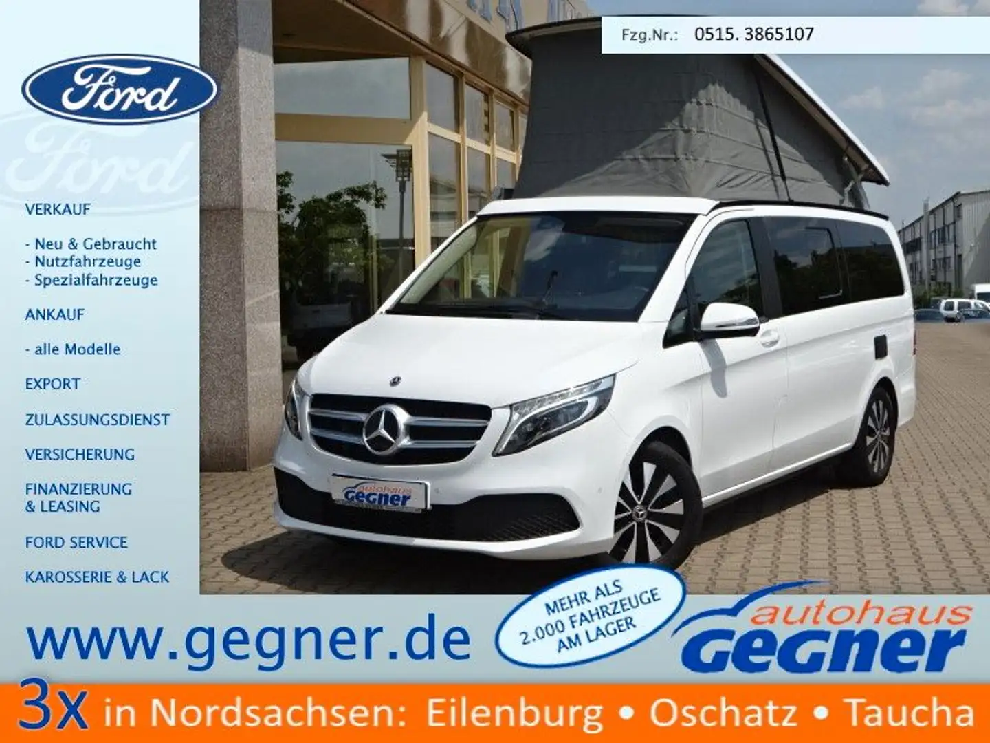 Mercedes-Benz V 220 Marco Polo Distronic LED Markise White - 1
