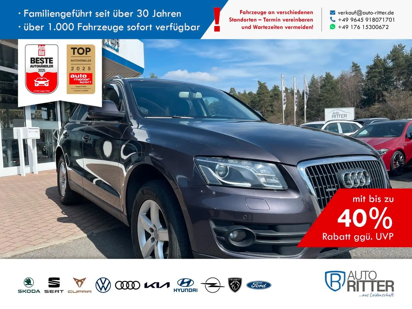 Audi Q5 2.0 TFSI quattro AHK|Xenon|Bluetooth Grau - 1
