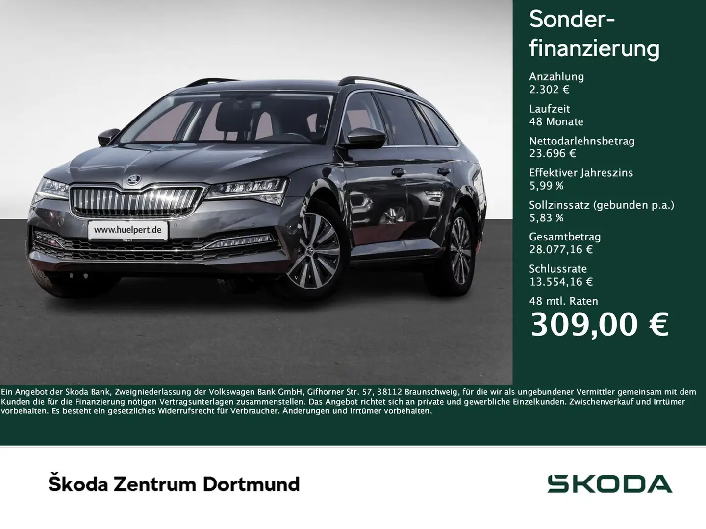 Skoda Superb Combi 1.4 iV AHK NAVI SITZHEIZ ALU Grigio - 1