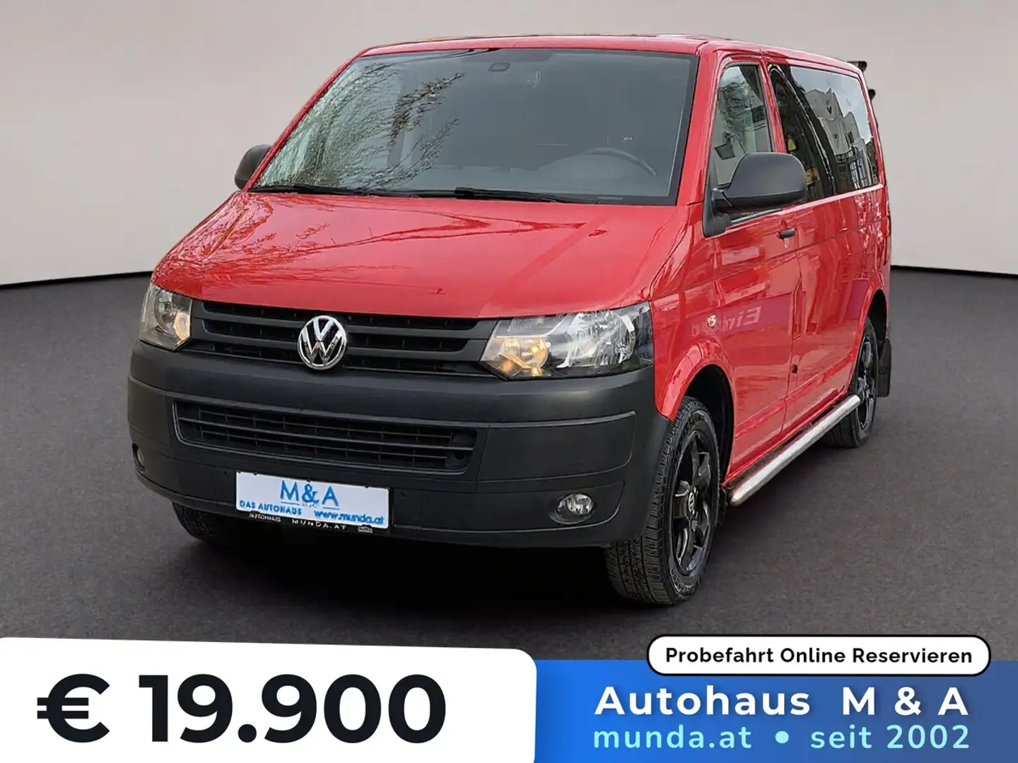 Volkswagen T5 Kombi 2.0 TDI 9-Sitzer * Garantie Rot - 1
