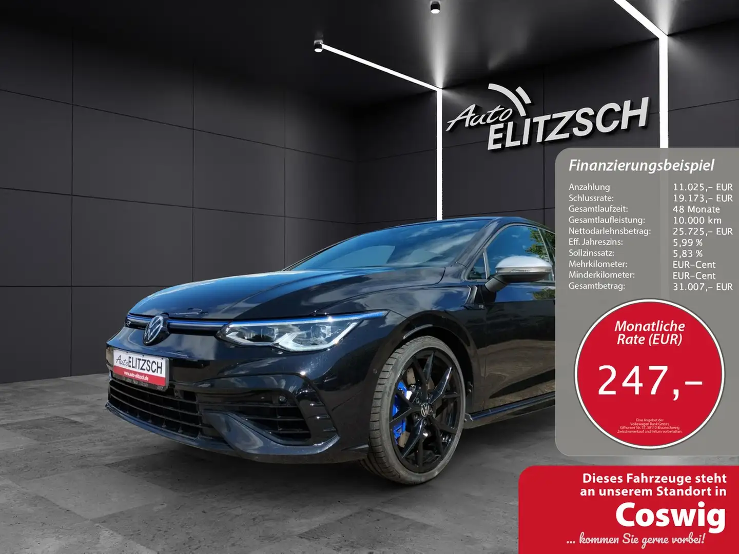 Volkswagen Golf VIII R 4M DSG Matrix Navi Harman AID ACC RFK 19" Schwarz - 1