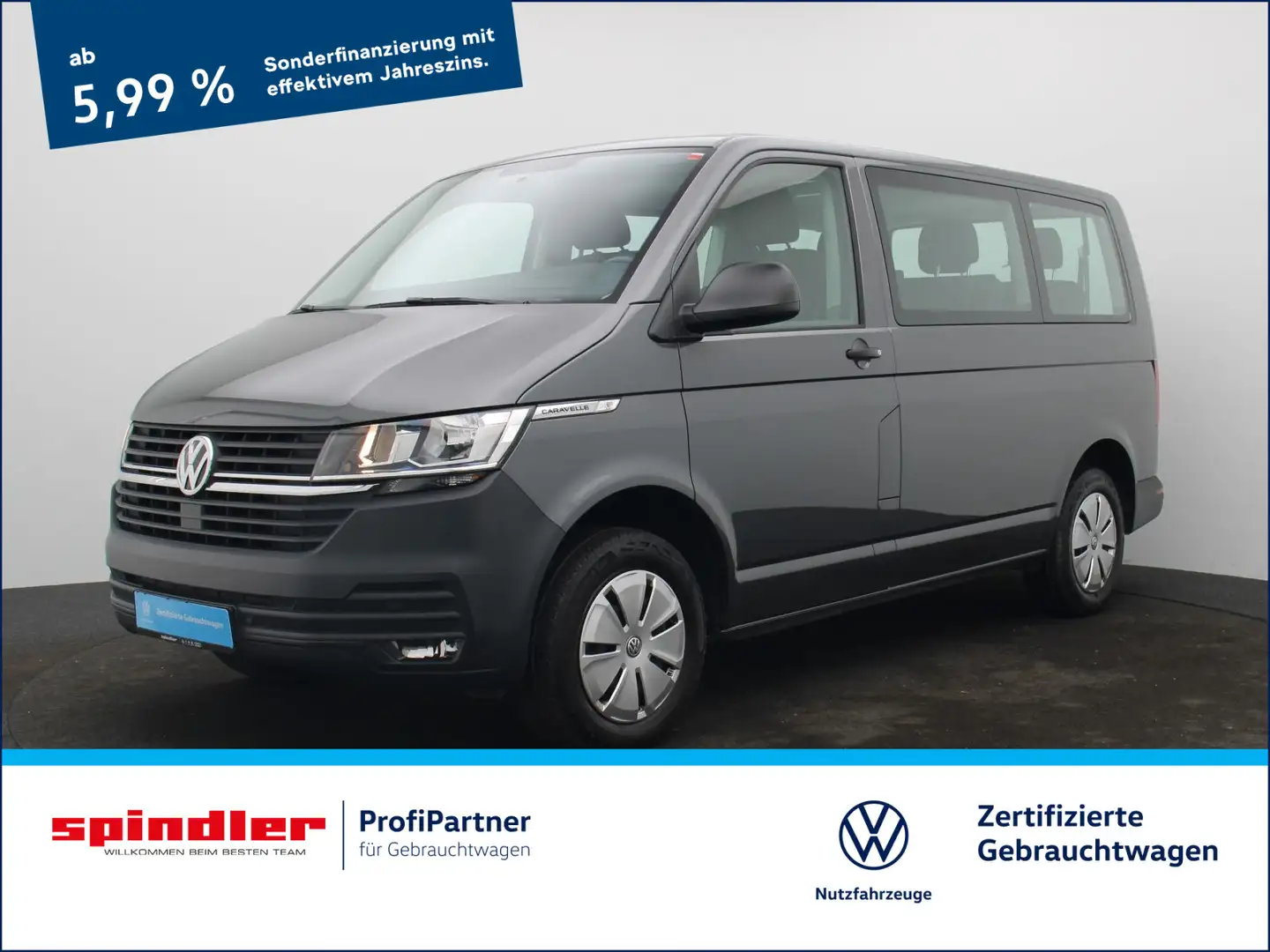 Volkswagen T6.1 Caravelle / 8-Sitze, Climatronic, AHK, PDC Grau - 1