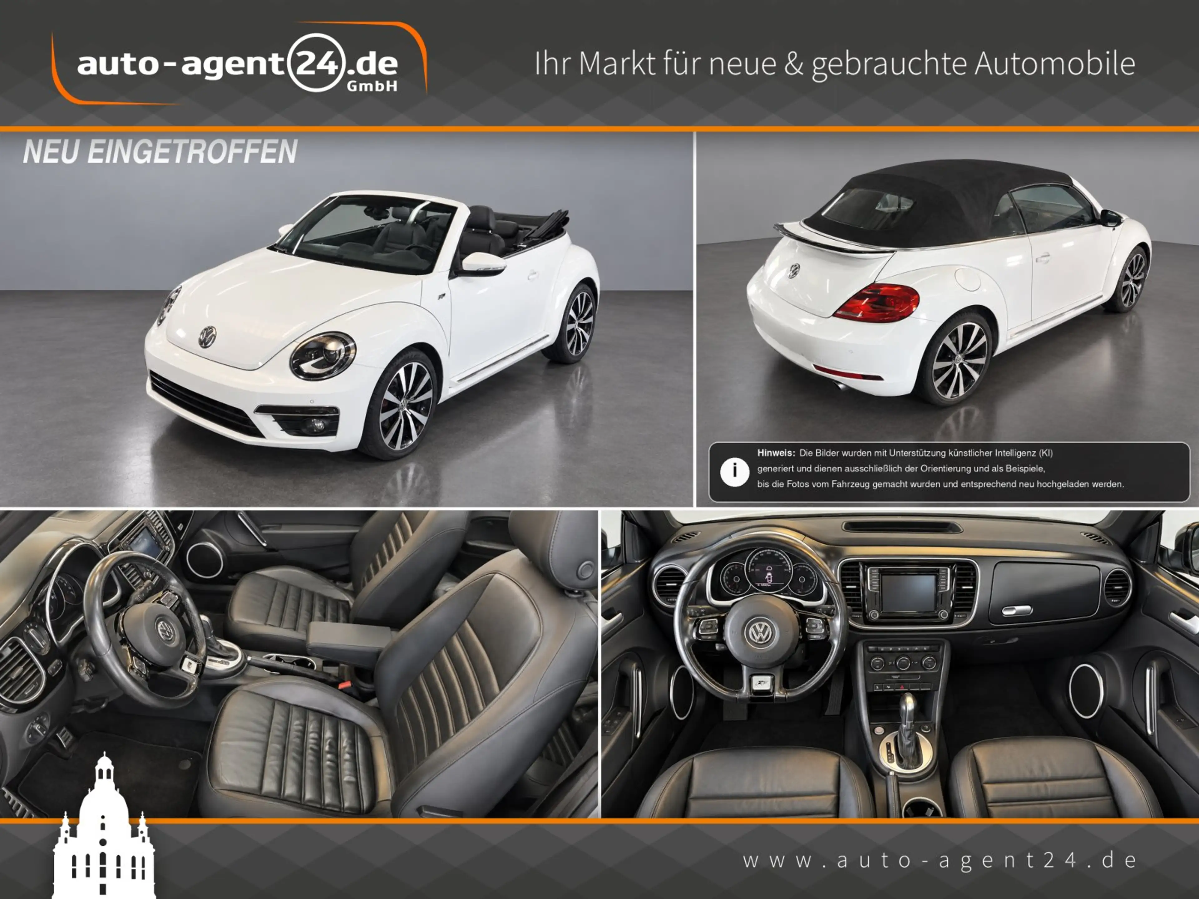 Volkswagen Beetle Cabrio 2.0 TSI R-Line/2.Hd/Keyless/Fender/DAB