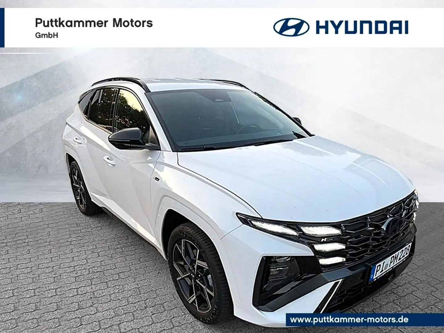 Hyundai TUCSON 1.6 T-GDi N-Line 4WD DCT 48-Volt Hybrid Weiß - 1