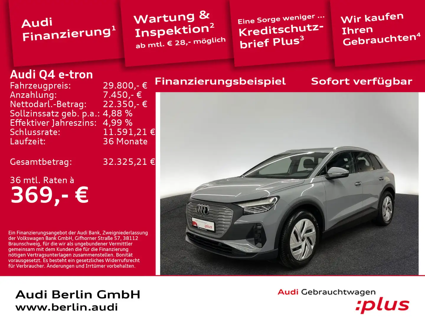 Audi Q4 e-tron 40 PDC LED VIRTUAL Grau - 1