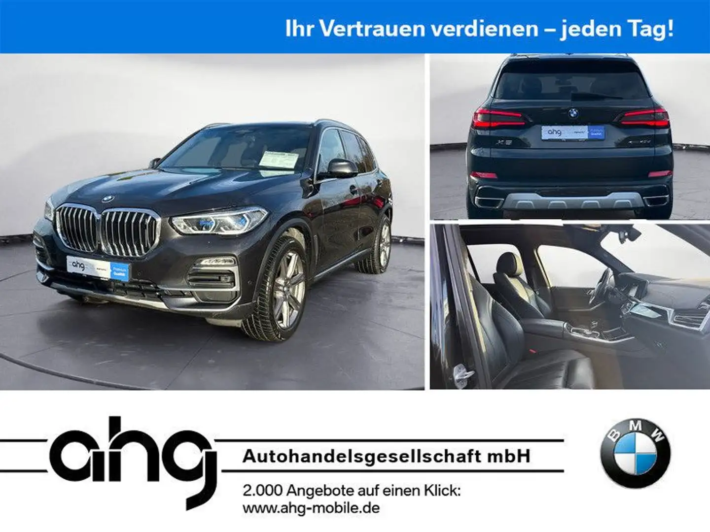 BMW X5 xDrive40d Laserlicht Head Up Aktive Geschw. 3 Grau - 1