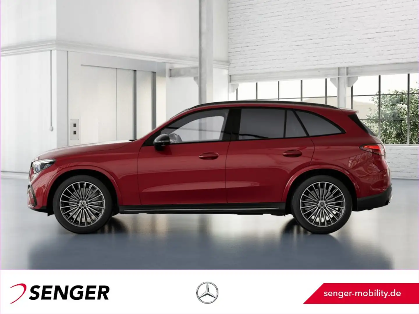 Mercedes-Benz GLC 300 d 4M AMG Night Pano AHK Airmatic Digital Rot - 2