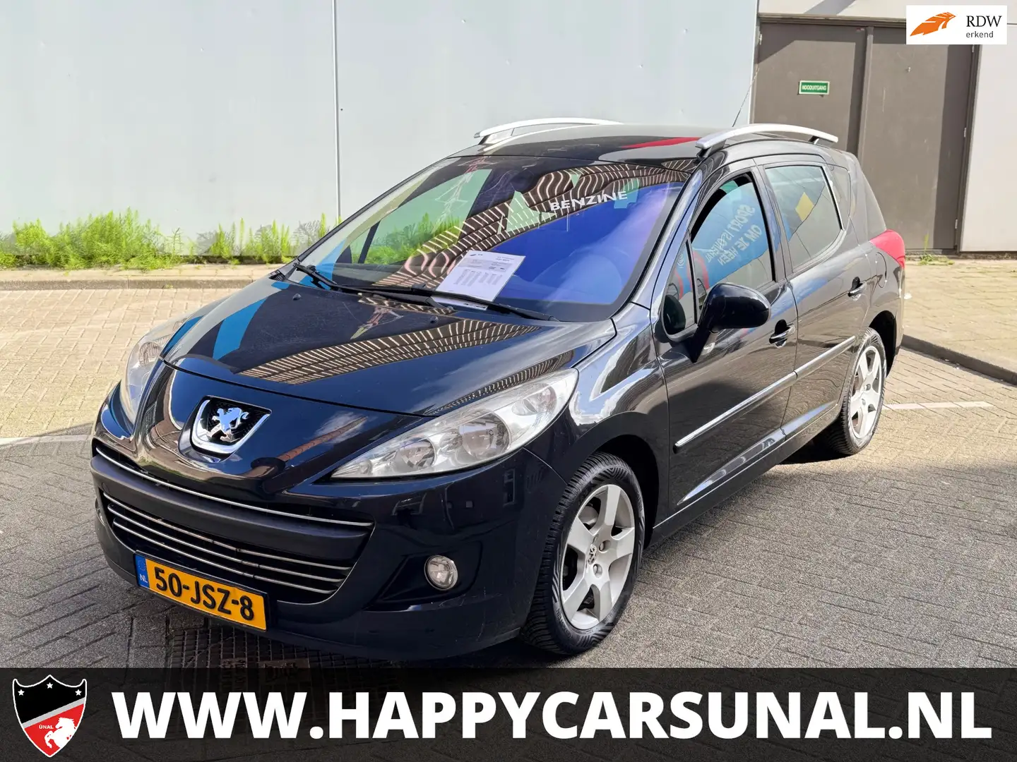 Peugeot 207 SW 1.6 VTi Première, AIRCO, NAVI, NAP, NIEUWE APK Czarny - 1