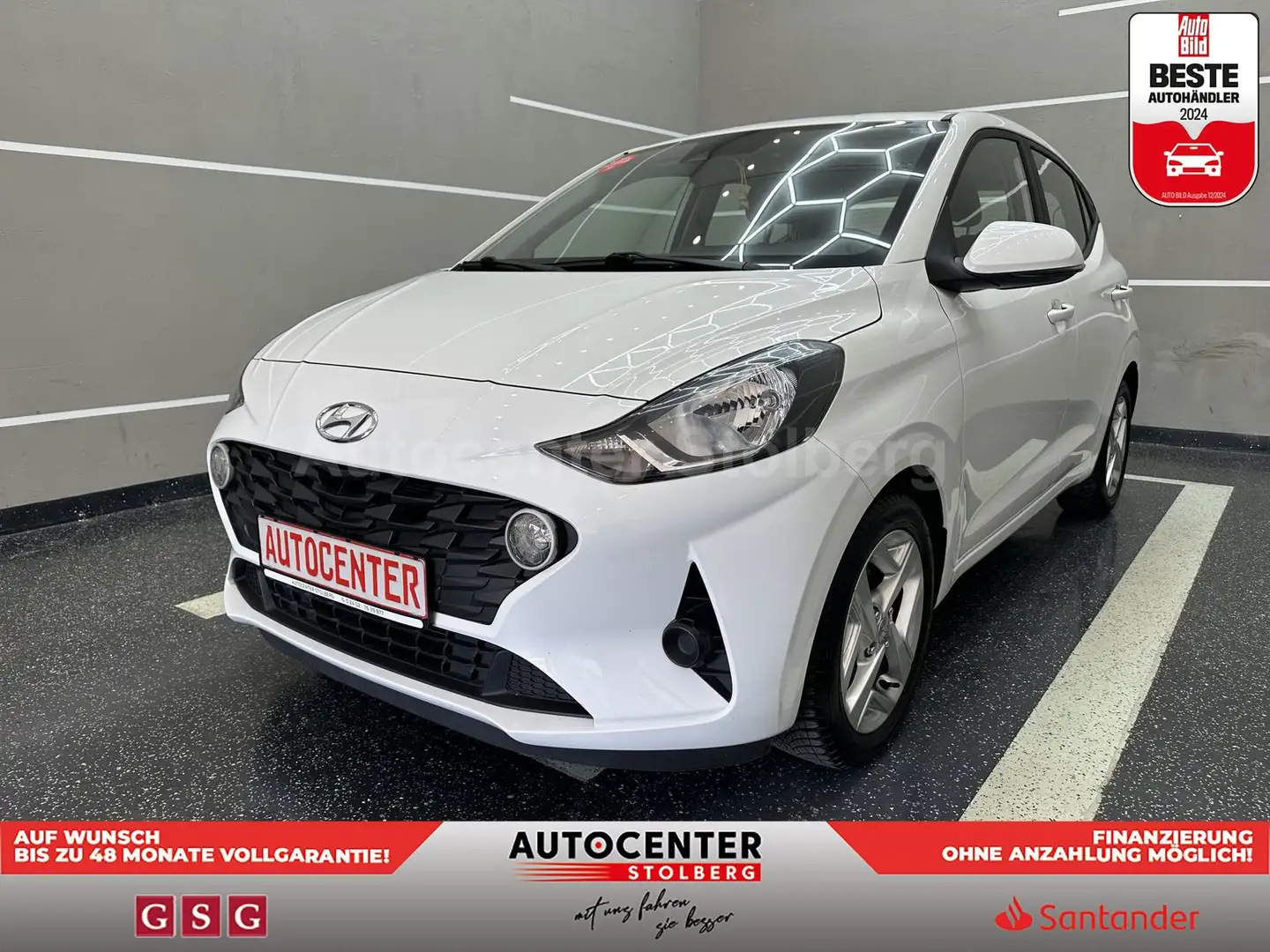 Hyundai i10 Trend "1 HAND-SITZH-KLIMA-MULTI-PDC-ALU" Wit - 1