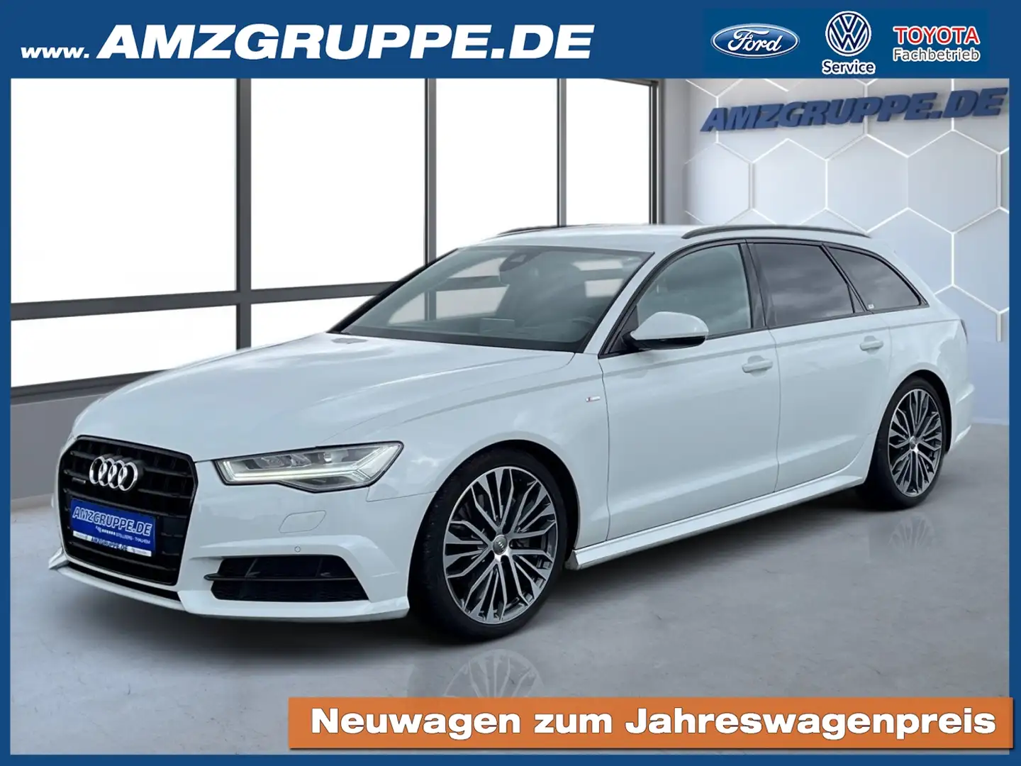 Audi A6 Avant 3.0TDI quattro S-Line Navi+AHK+Head-up Displ Weiß - 1