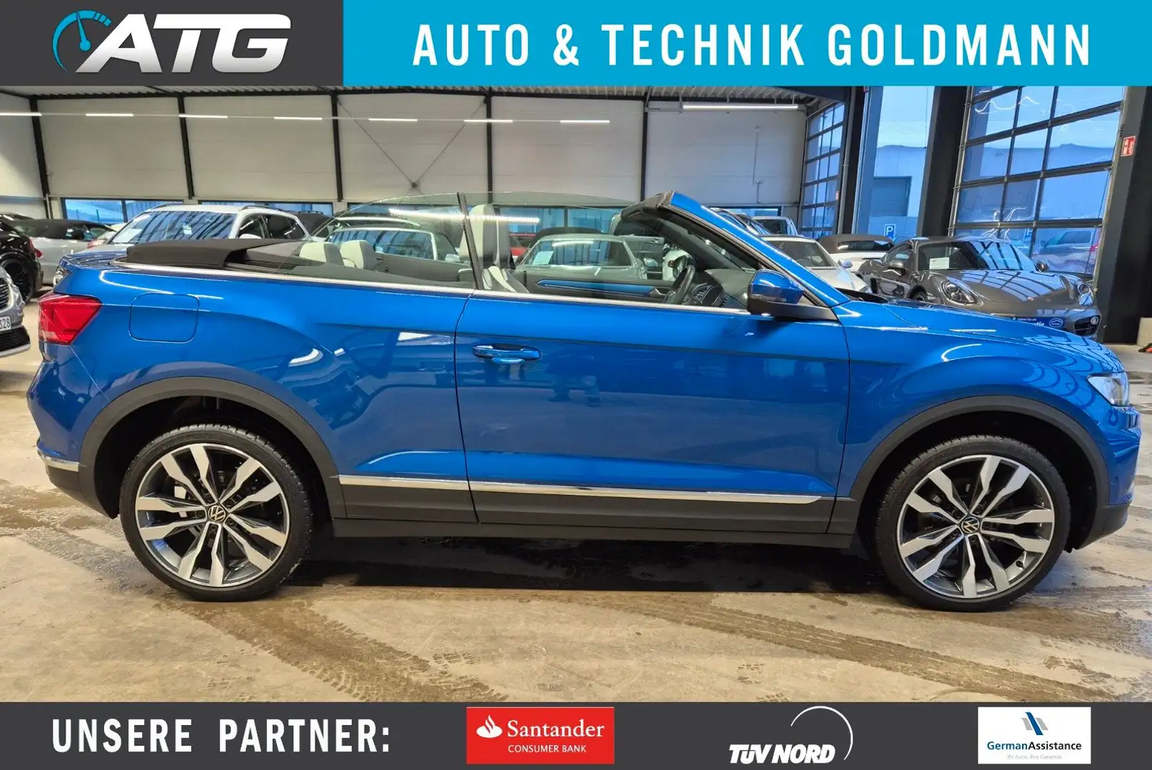 Volkswagen T-Roc T-ROC 1.5 TSI CABRIO STYLE LEDER NAV LED 19`ALU Bleu - 1