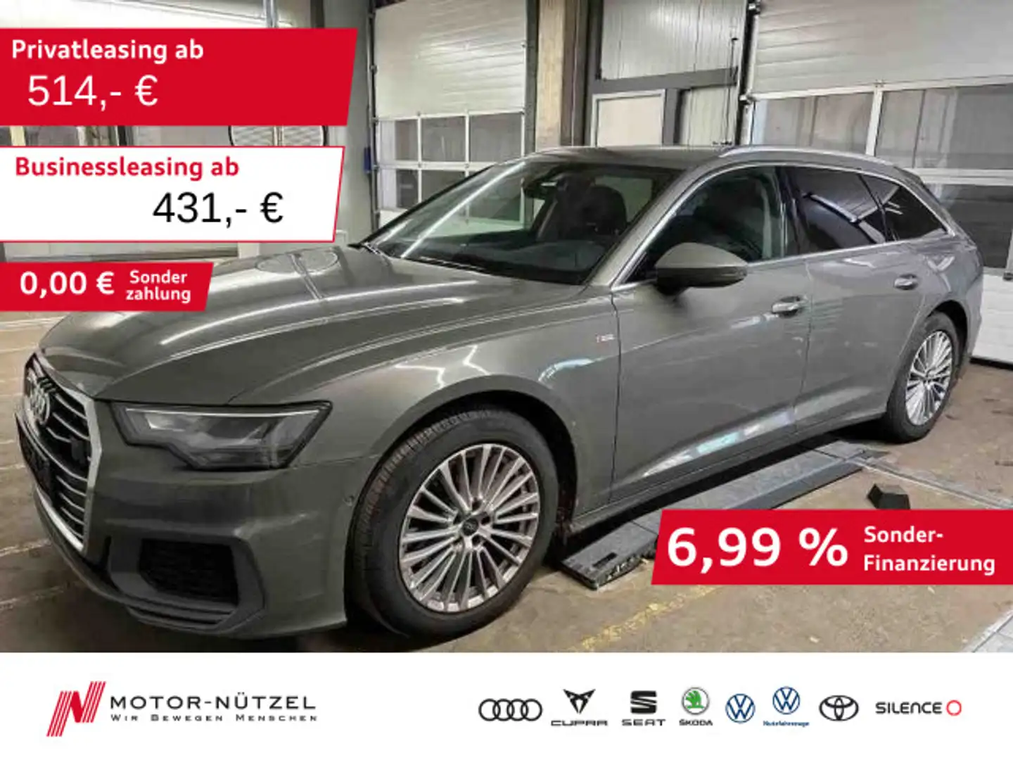 Audi A6 45 TFSI S-TR S-LINE EXT 5JG+LED+NAV+AHK Grau - 1