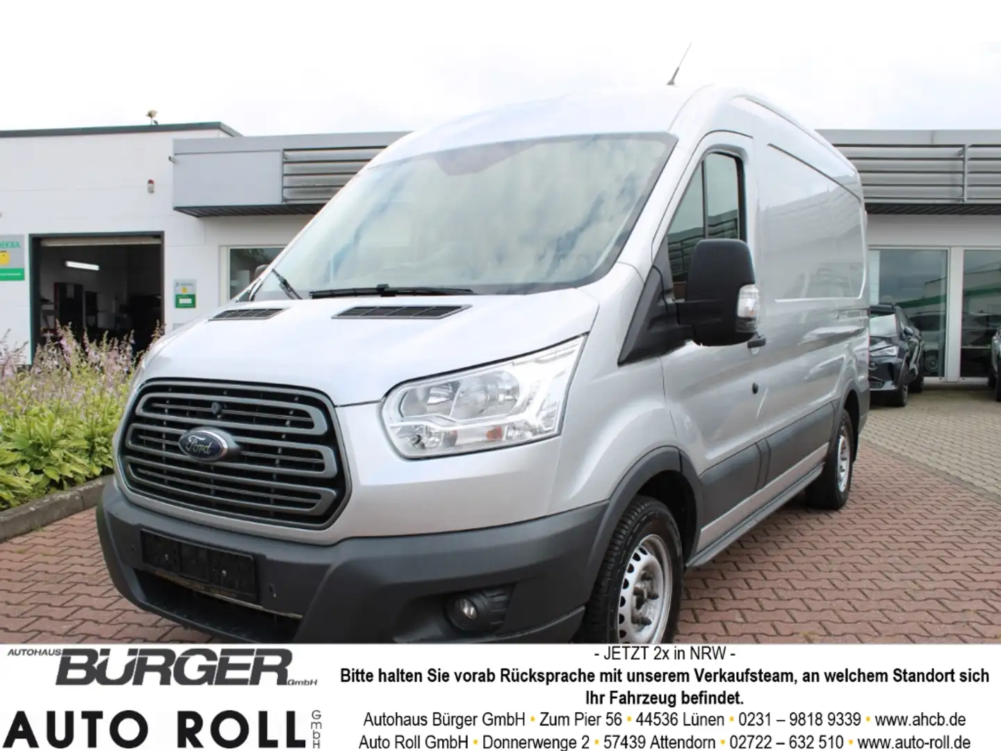 Ford Transit Kasten 310 L2 Trend 2.0 TDCi PDC v+h Klima SitzHZG Plateado - 1