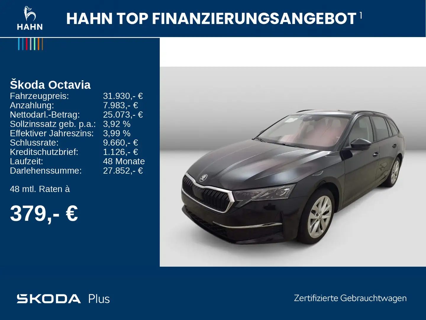 Skoda Octavia Combi 2.0TDI DSG Selection Matrix 360° Schwarz - 2