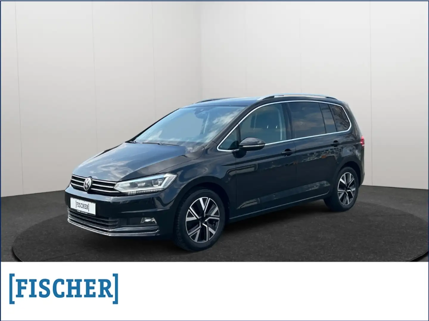 Volkswagen Touran 1.5TSI DSG Highline LED AHK STHZ Navi ACC Noir - 1
