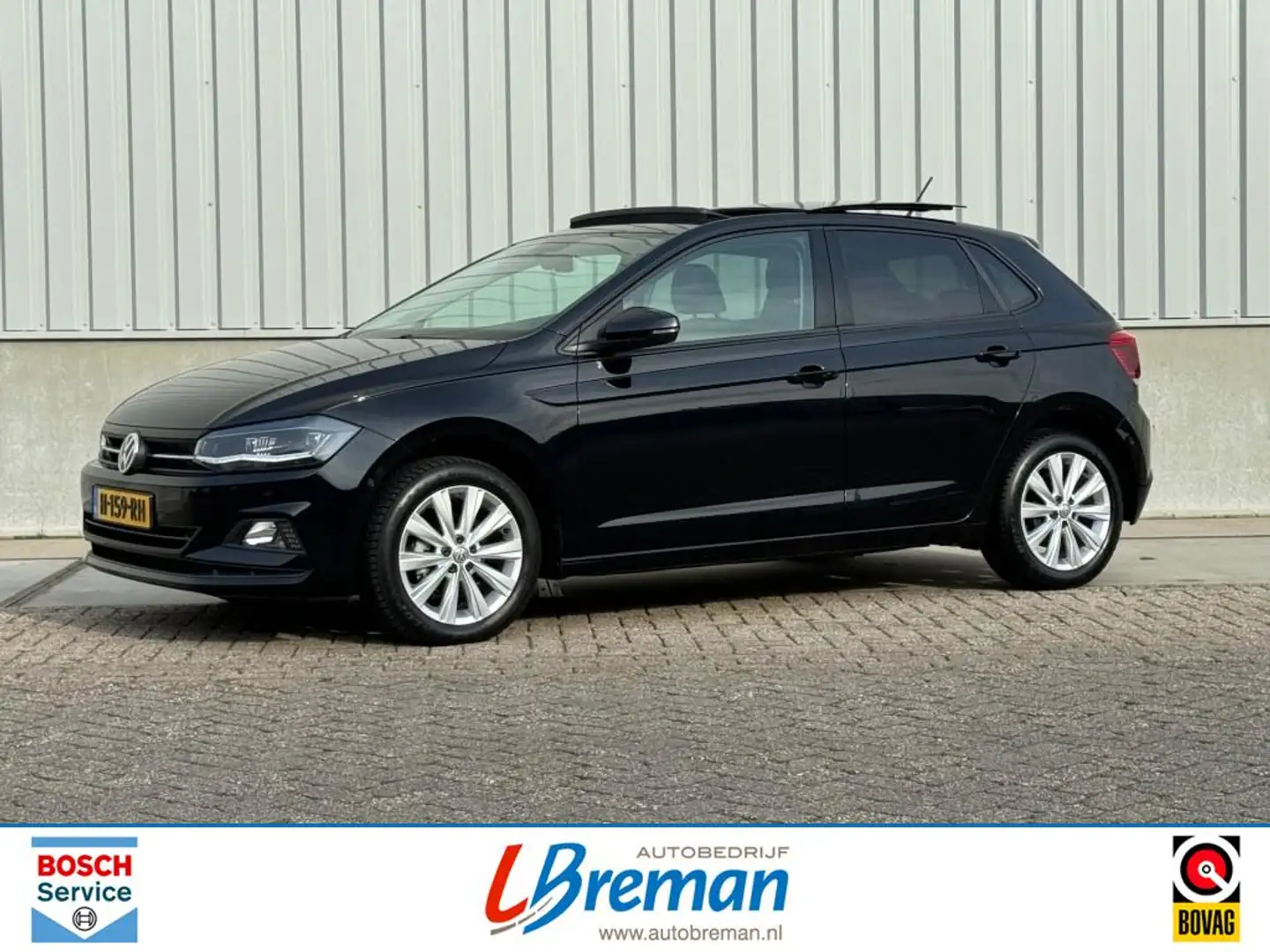 Volkswagen Polo 1.0 TSI COMFORTLINE bus.Panoramadak Virtual cockpi Zwart - 2