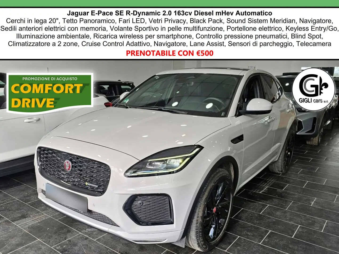 Jaguar E-Pace R-Dynamic SE Navi Camera Tetto C.20" LED BlackPack Gris - 1