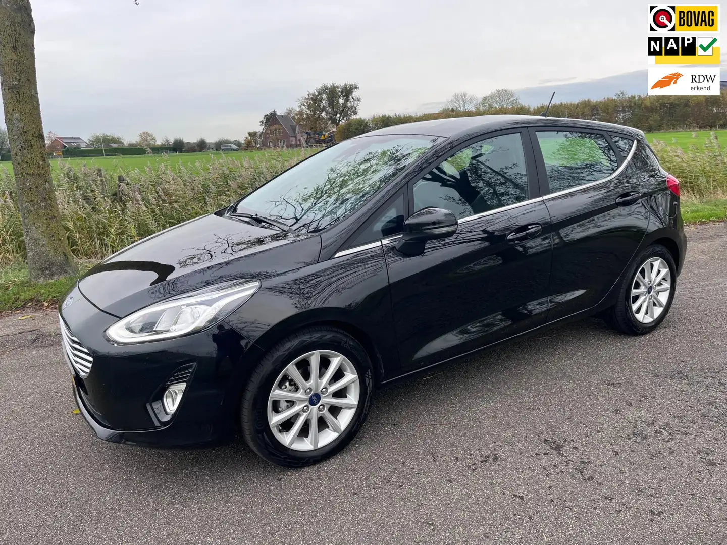 Ford Fiesta 1.0 EcoBoost Titanium, 1e eig, automaat Noir - 1