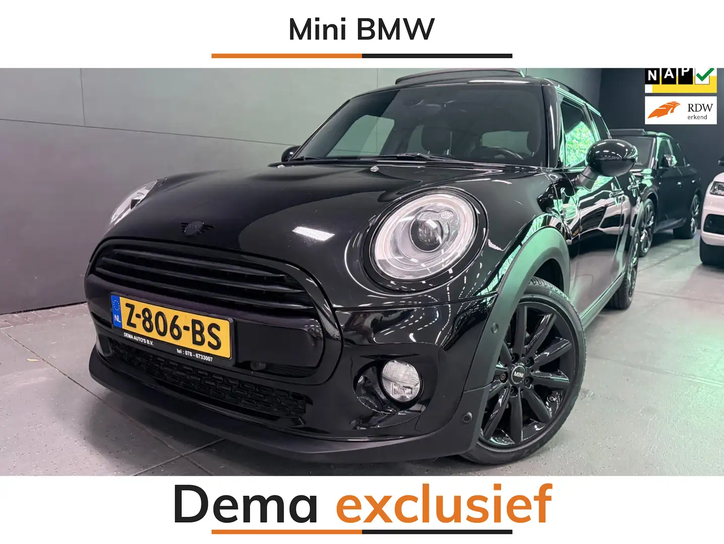 MINI Cooper 1.5 Chili BLACK-LINE PANO/NAVI/LED/ECC/PDC/CRUISE/ Schwarz - 1