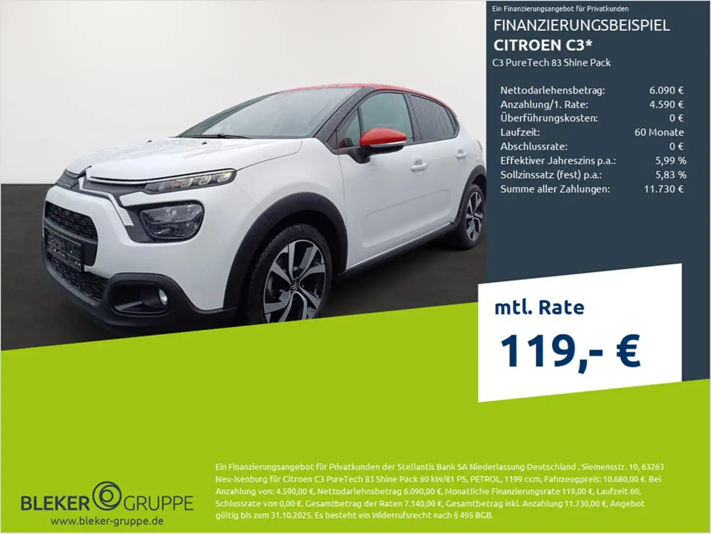 Citroen C3 C3 Shine Pack Weiß - 1