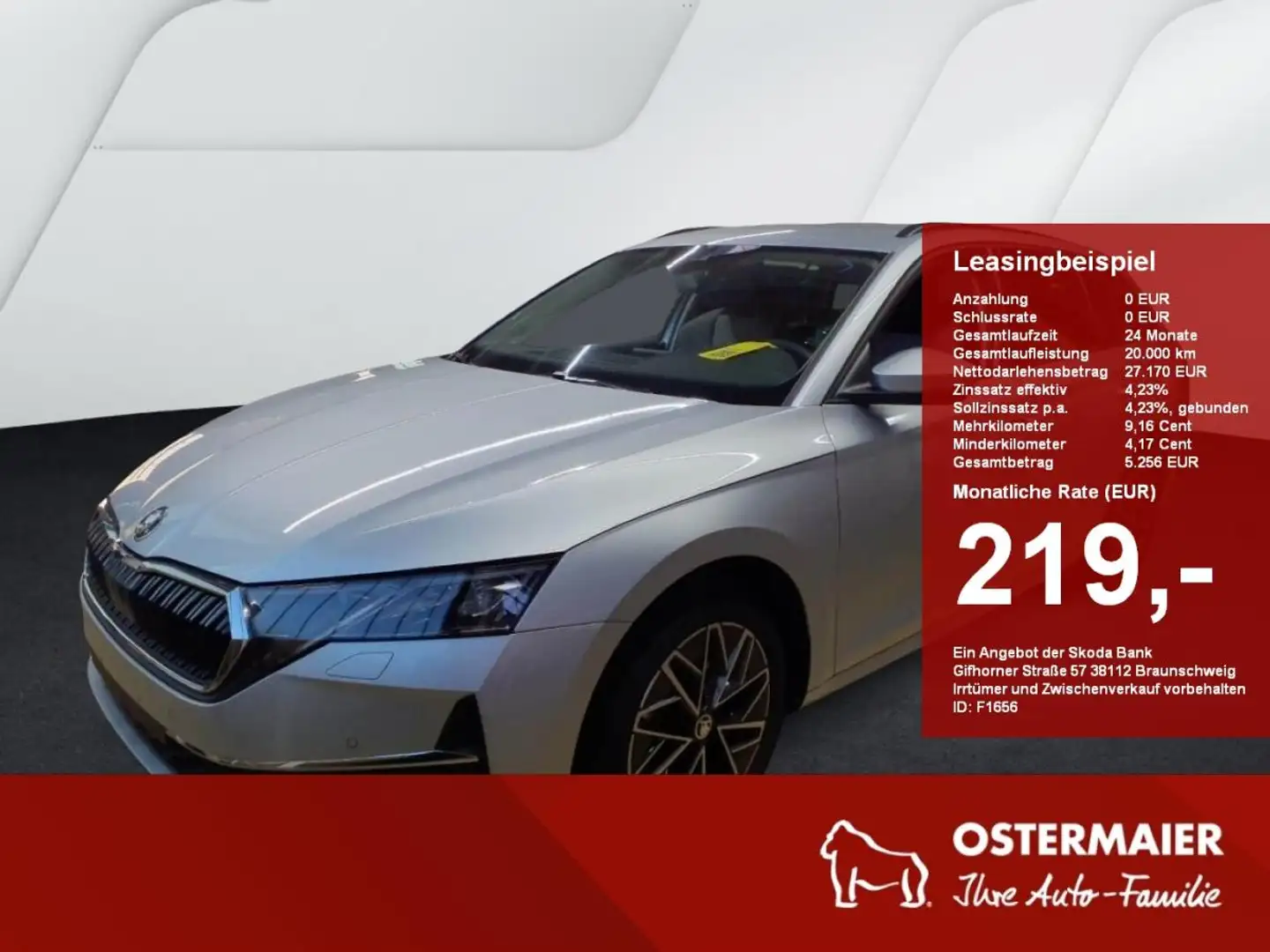 Skoda Octavia Combi SELECTION 1.5TSI LED.NAVI.SHZG.ACC.KAMERA.SM Silber - 1